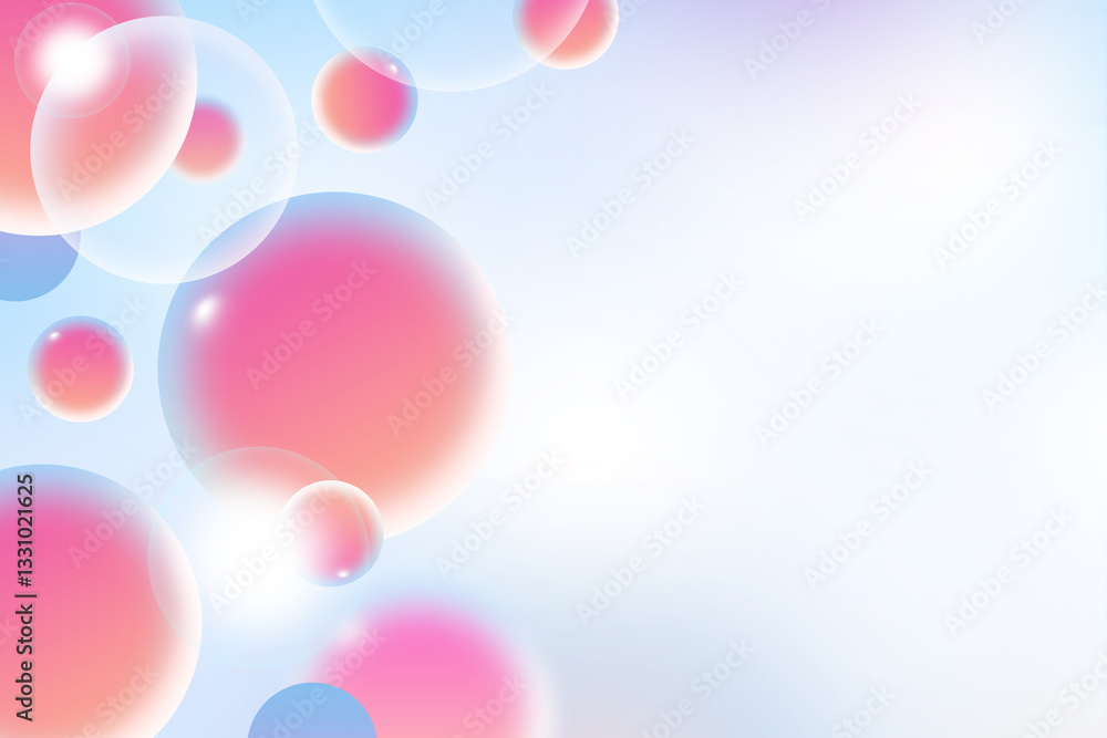 Poster abstract geometric circle gradient soft light colorful bokeh background design for graphic business 