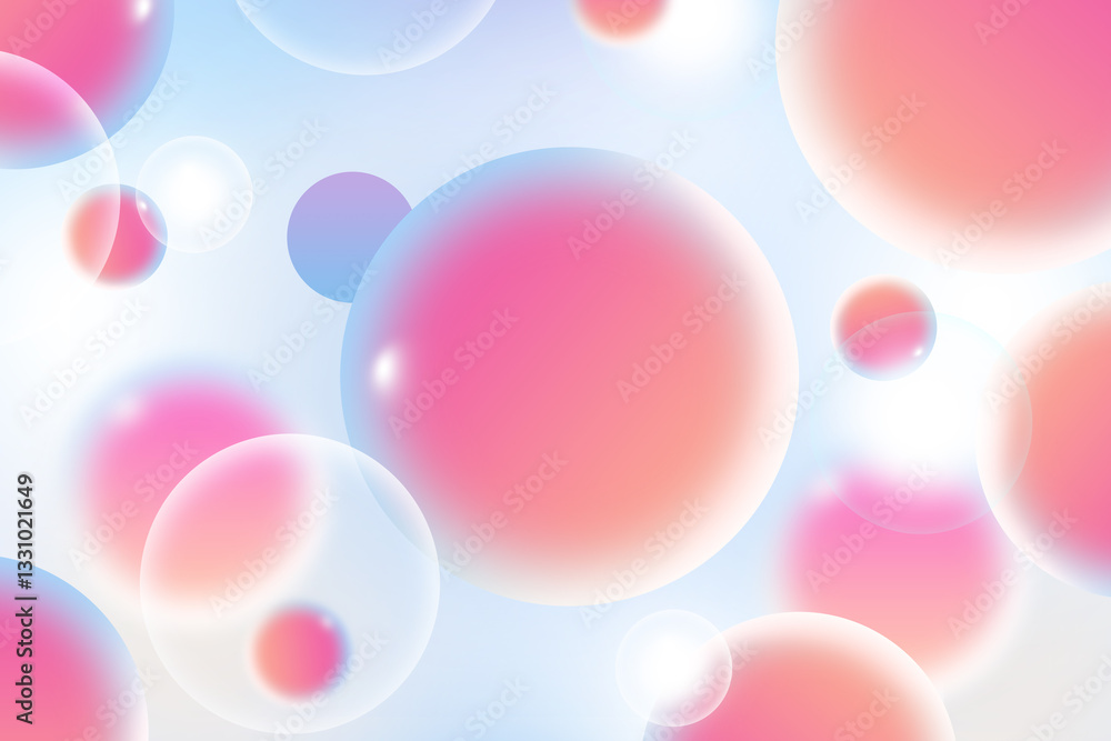 Poster abstract geometric circle gradient soft light colorful bokeh background design for graphic business 