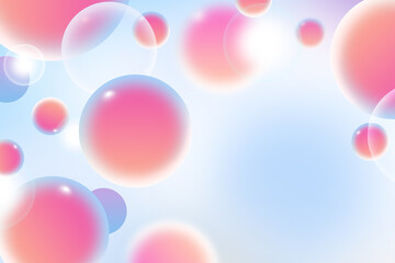 Abstract geometric circle gradient soft light colorful bokeh background design for Graphic Business technology digital illustration web template background backdrop desktop wallpaper bubbles banner