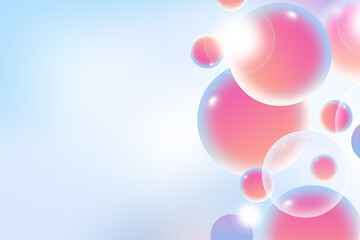 Abstract geometric circle gradient soft light colorful bokeh background design for Graphic Business technology digital illustration web template background backdrop desktop wallpaper bubbles banner