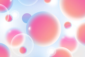 Abstract geometric circle gradient soft light colorful bokeh background design for Graphic Business technology digital illustration web template background backdrop desktop wallpaper bubbles banner