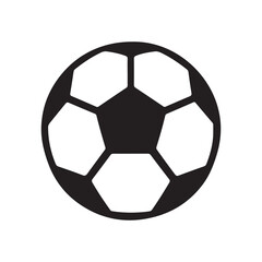 Fototapeta premium Soccer ball icon. Football simple black style, Vector illustration.