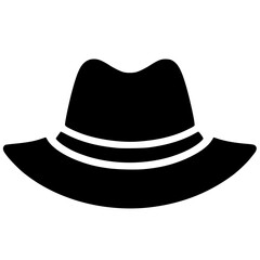 Hat logo silhouette