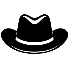 Hat logo silhouette