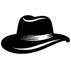 Hat logo silhouette