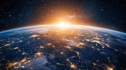 Earthrise: A Majestic Sunrise over Our Planet