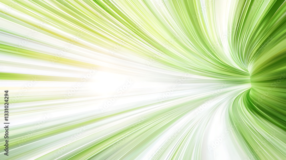 Poster dynamic green light effects abstract background digital art vibrant environment wide view motion con
