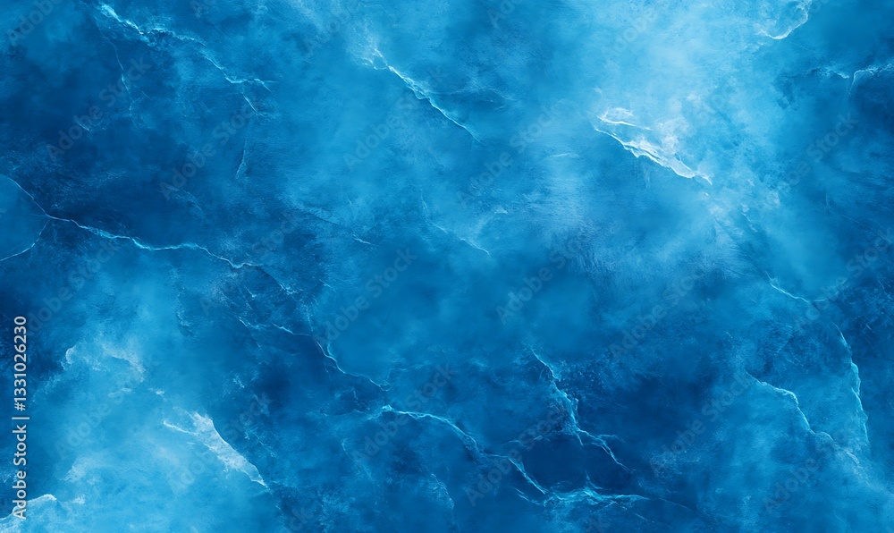 Aufkleber vibrant blue abstract ocean waves creating a soothing visual effect.
