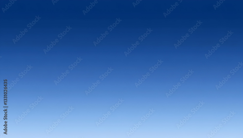 Poster Stunning gradient of a clear blue sky, perfect for backgrounds or design elements.  The image features a smooth transition from deep blue to a lighter hue.