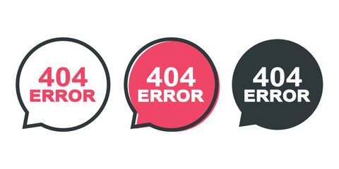 404 error message icon. Illustration vector