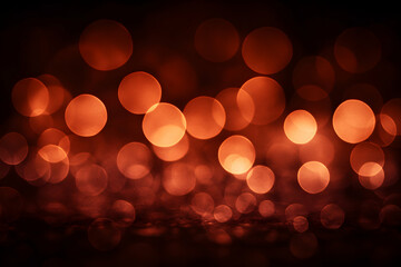Abstract bokeh background with warm orange and red glowing lights, perfect for festive designs or moody backgrounds.