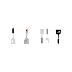 spatula logo icon set illustration