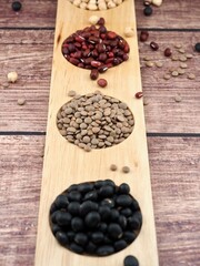 유기농 렌틸콩, 팥, 검정콩, 병아리콩 