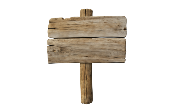 Wooden sign cut out
