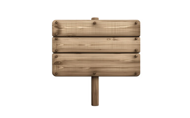 Fototapeta premium Wooden sign cut out