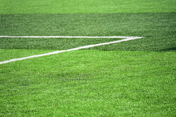 Obraz premium artificial green grass background for playground