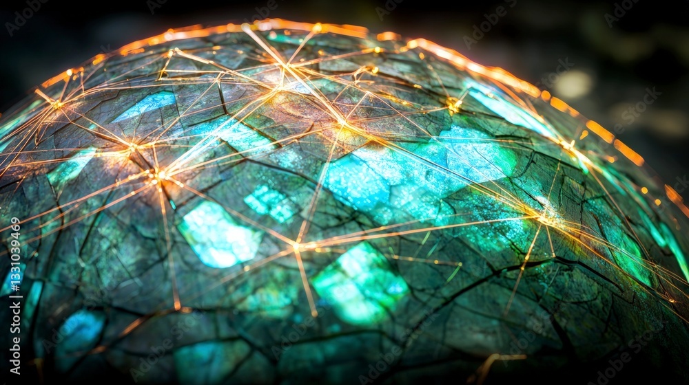 Poster global network abstract globe connectivity communication technology