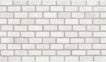 Fototapeta premium ホワイトレンガの壁のイラスト 絵具 手描き