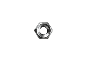 metal nut isolated on transparent background.