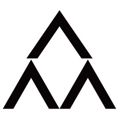 家紋です。三つ盛山形といいます。