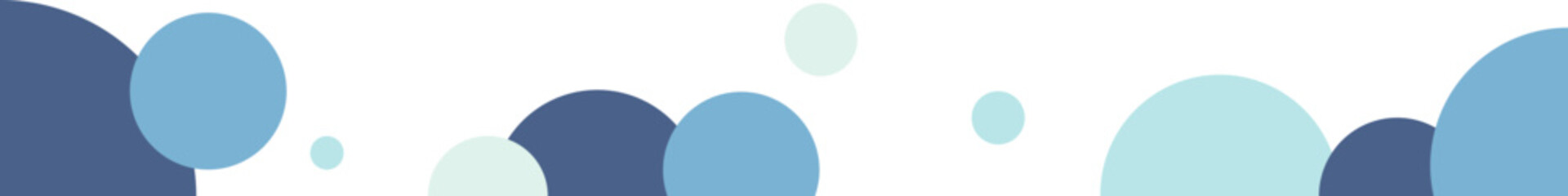 Minimalist Round Footer Banner with Geometric Shapes