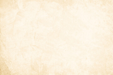 Colour old concrete wall texture background. Close up retro plain cream color cement wall background texture. Design paper vintage parchment element.