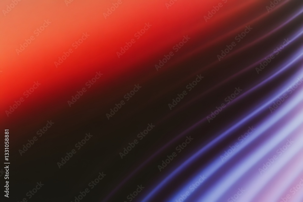 Poster abstract image with smooth gradients of vibrant contrasting colors