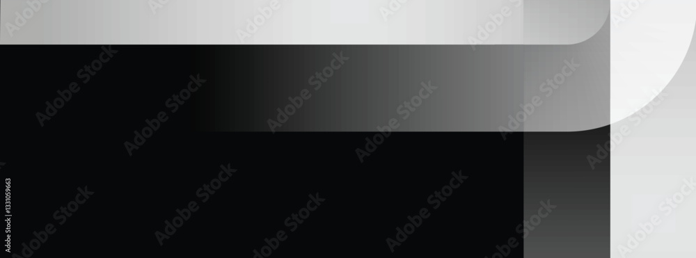 Poster black and silver gradient abstract background with copy space
