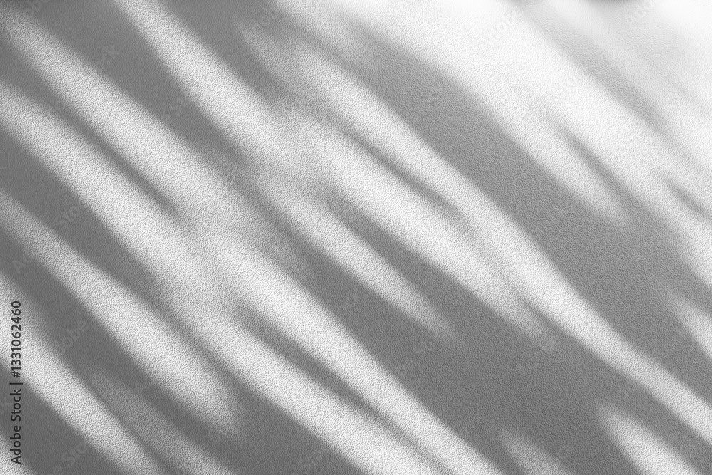 Aufkleber wall interior background, studio and backdrops show products.with shadow from window color white and