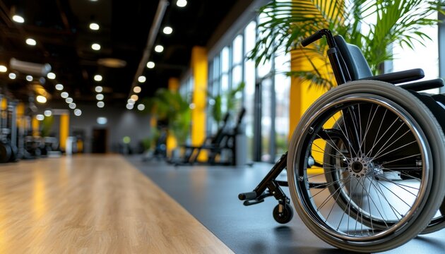 Step into a world of accessible fitness at this professional gym, perfectly equipped for adaptive circuit training sessions designed specifically for wheelchair users Experience inclusive wellness