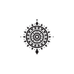 Ashoka Chakra icon vector symbol design art illustration