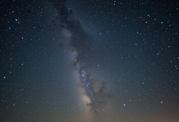 Breathtaking Night Sky with Stars and Milky Way Galaxy in Darkness
