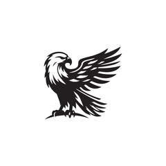 Fototapeta premium Eagle icon vector symbol design illustration