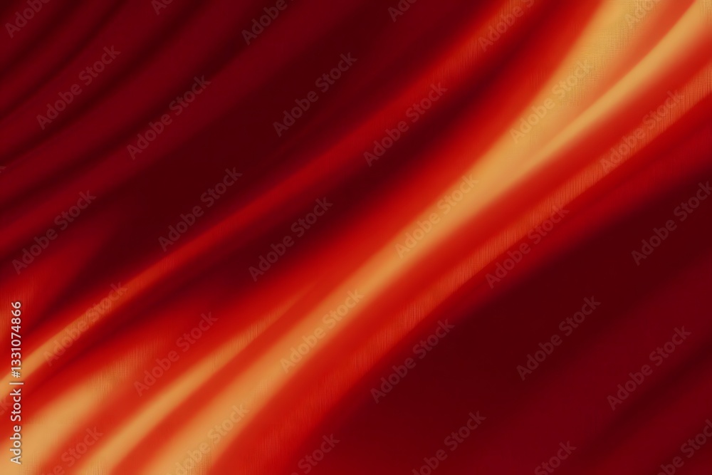Poster abstract background showing flowing fabric with shades of red