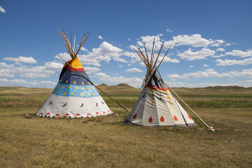 Painted Tipis at Agate Fossil Beds National Monument, Nebraska © Martina