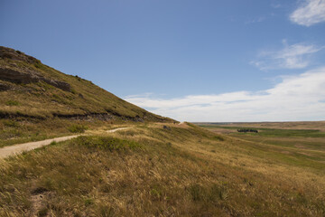 Hiking trail through Agate Fossil Beds National Monument, Nebraska

