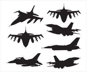 F-16 Fighting Falcon svg, F-16, F16 car decal, Warbird svg, F-16 USAF Military Plane, F-16 Falcon Clipart, F16 Isolated vector plane
