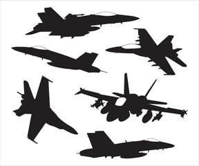 F-18 Hornet svg, F/A-18 Hornet Sticker Decal, F-18 F/A-18F Hornet Military Jet Airplane Illustration, F-18 Hornet Clipart, Military svg