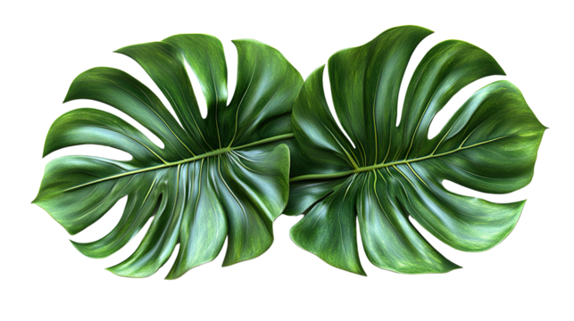 A fresh green leaf isolated on a white background