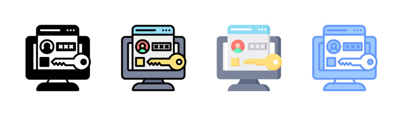 Naklejka premium Private Access Icon