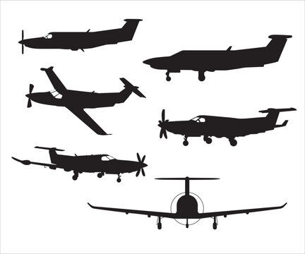 Pilatus PC-12 svg, Pilatus PC-12 Vector, Learjet airplane, Pilatus PC-12 Silhouette