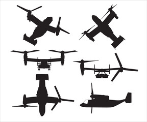 V-22 Osprey svg, V-22 Osprey Silhouette, V-22 Osprey Side View Silhouette, V-22 Osprey svg, Tiltrotor Aircraft, Mad Props, Osprey plane SVG