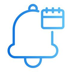 Obraz premium calendar notification Gradient icon
