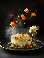 Shepherd's Pie with Flying Vegetables
