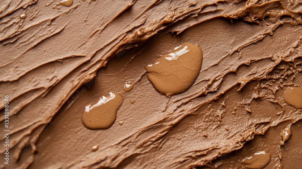 Aufkleber the image shows a close up of a chocolate cake with melted chocolate frosting on it. the frosting is