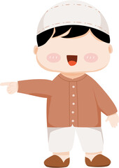 Cute muslim boy