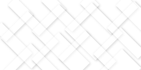 Minimal White Geometric Abstract Background with Overlapping Square Lines Modern Clean Texture for Tech and Business Design
