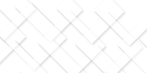 Minimal White Geometric Abstract Background with Overlapping Square Lines Modern Clean Texture for Tech and Business Design