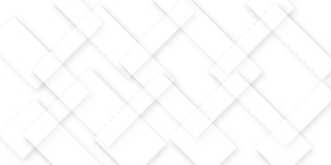 Minimal White Geometric Abstract Background with Overlapping Square Lines Modern Clean Texture for Tech and Business Design