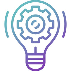 innovation gradient line icon
